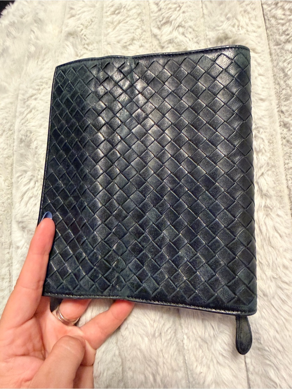 Bottega Veneta Black Intrecciato Woven Leather Wallet - Picture 5 of 11